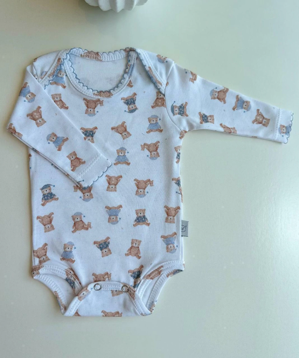 BODY RECIEN NACIDO OSITO DORMILON – Pañalera Belyan